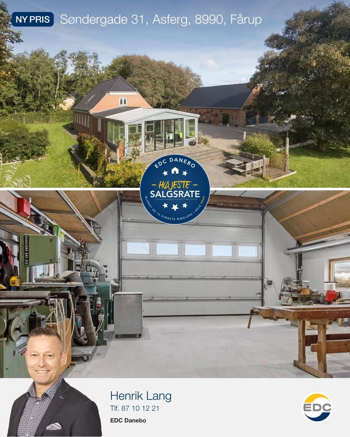 EDC DANEBO præsenterer ny pris på lystejendom i Asferg