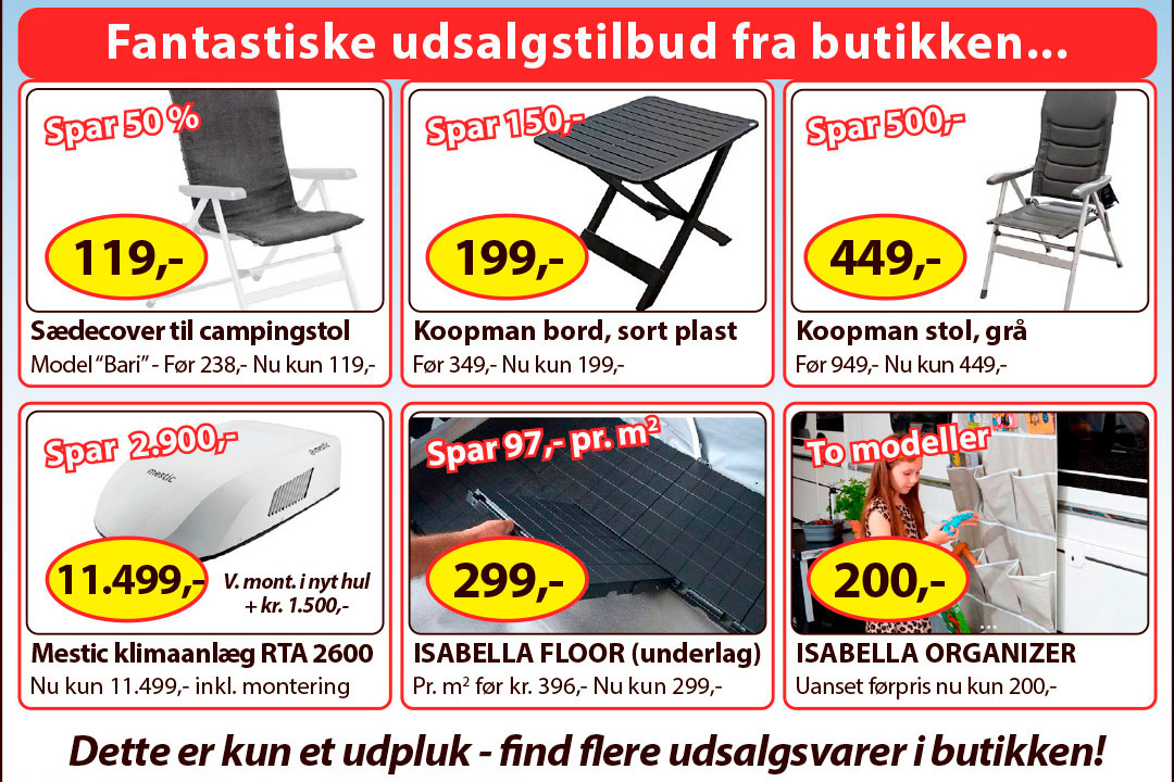 Møllegårdens Camping annoncerer slutspurt på udsalg frem til søndag