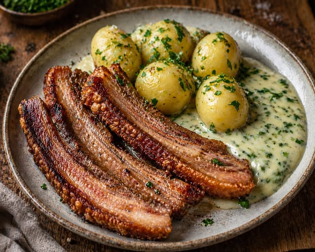 Cafe Time Out tilbyder stegt flæsk ad libitum til halv pris den 1. maj