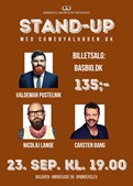 Stand-up aften med Carsten Bang, Nikolaj Lange og Valdemar Pustelnik