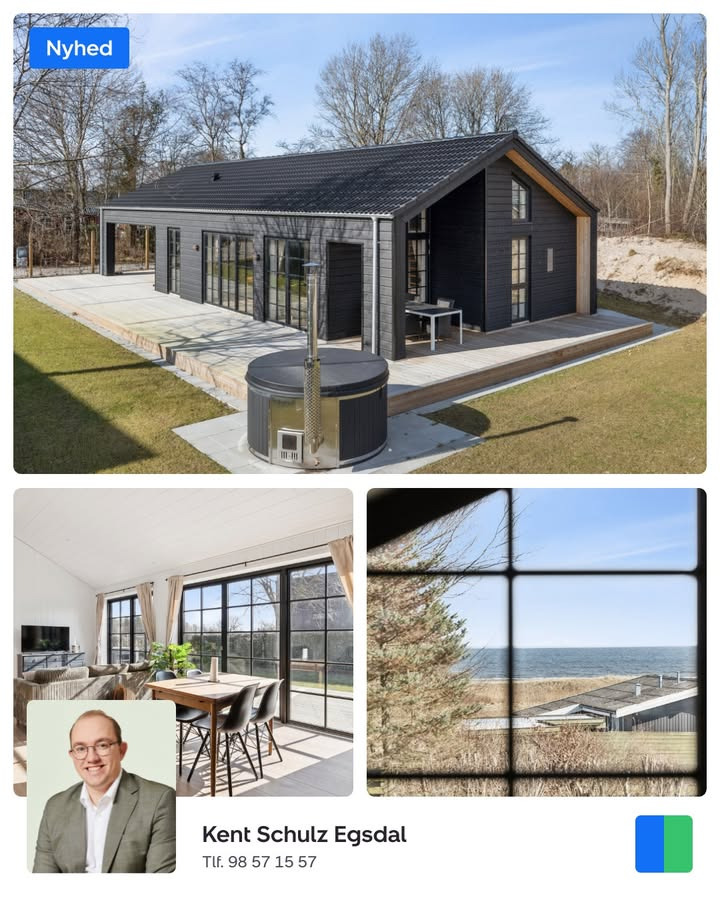 Nybolig Hadsund præsenterer moderne fritidshus nær børnevenlig strand i Øster Hurup