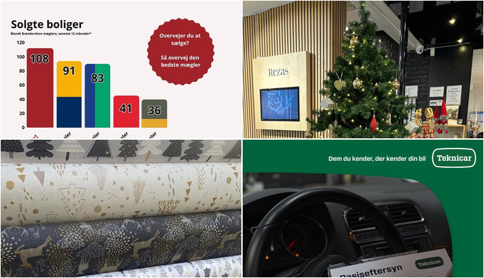 Nyt fra Slikhuset Hjallerup, WESTERGAARD BOLIG, Stenum VVS og 3 andre