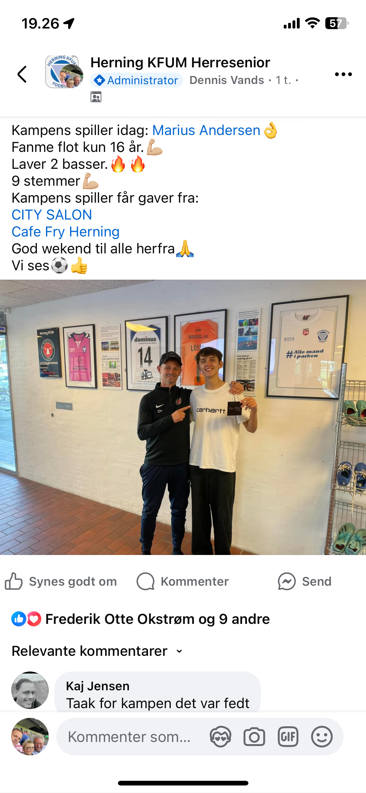 Herning KFUM triumferer med taktisk skifte og 16-årig stjerne