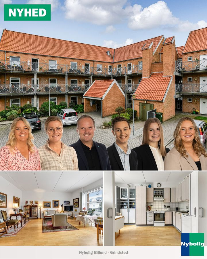 Nybolig Grindsted: Central andelsbolig med elevator til salg i Apoteker-gården