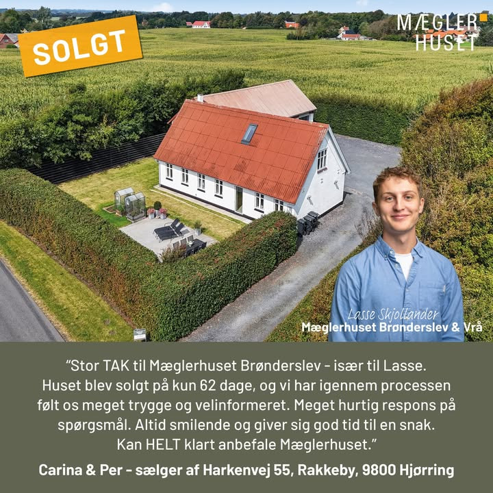 Mæglerhuset Brønderslev: Vi sætter pris på jeres anbefalinger i boligsalgsrejsen