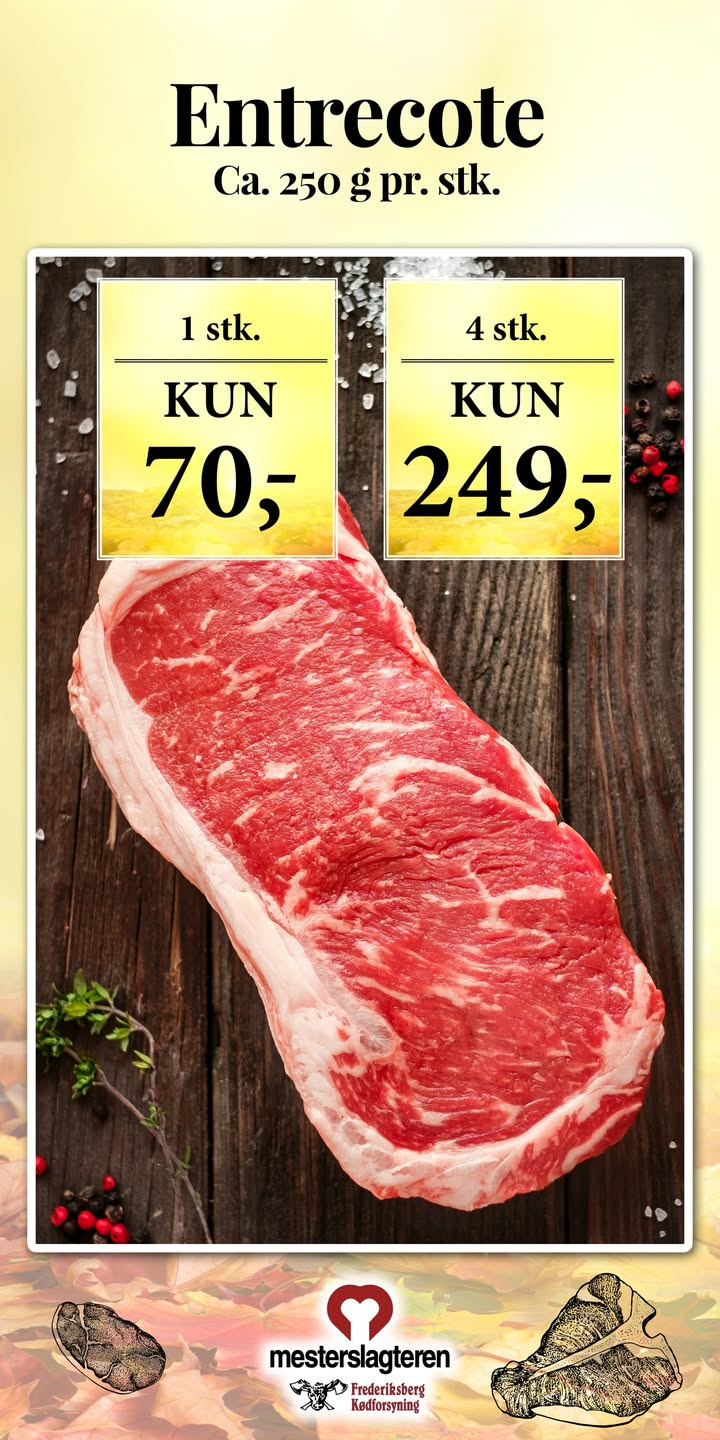 Frederiksberg Kødforsyning v/Christian Rytter Sørensen: Ugens tilbud uge 45 klar til bestilling nu