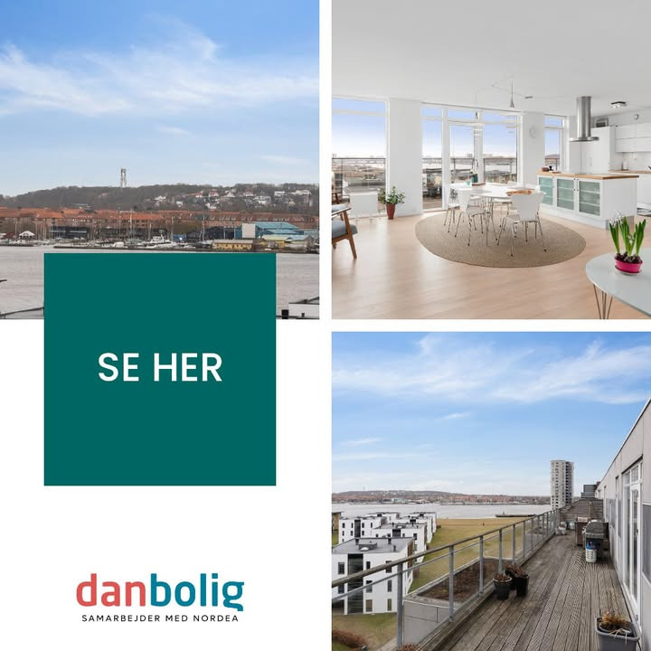 Danbolig Nørresundby præsenterer udsigtslejlighed med stor terrasse til salg