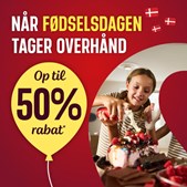 Skousen Thisted fejrer fødselsdag med op til 50% rabat
