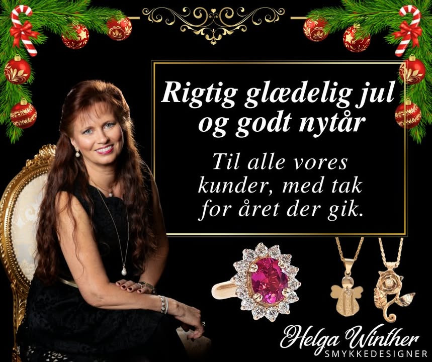 Helga Winther takker kunderne for støtte og introducerer ny smykkekollektion