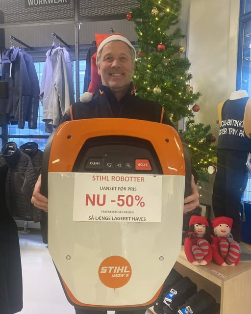 Spar 50% på STIHL robot hos SB Lindgaard denne jul