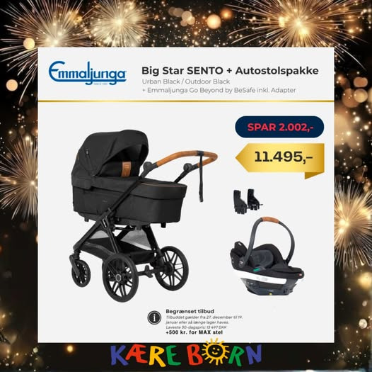 KiDS Coolshop annoncerer nytårskur med tilbud på Emmaljunga klapvogne