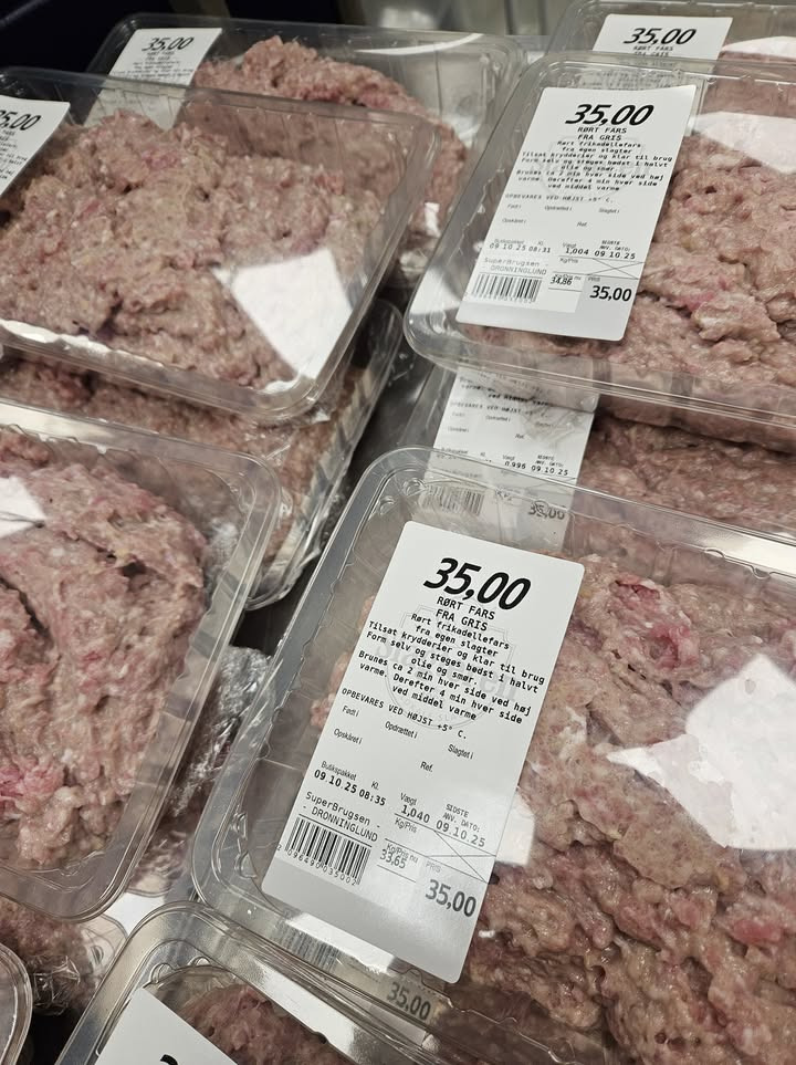 Superbrugsen Dronninglund tilbyder frikadellefars til aftensmad til 35 kr pr. kg