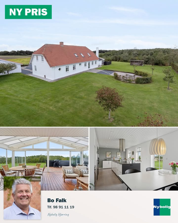 Nybolig Hjørring v/Morten Hove præsenterer nyt prisfald på charmerende landsted i Hjørring