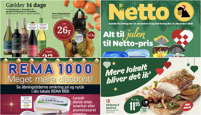 Klementiner til 26 kr. og flæskesteg til 11,95 kr. - fantastiske lokale tilbud