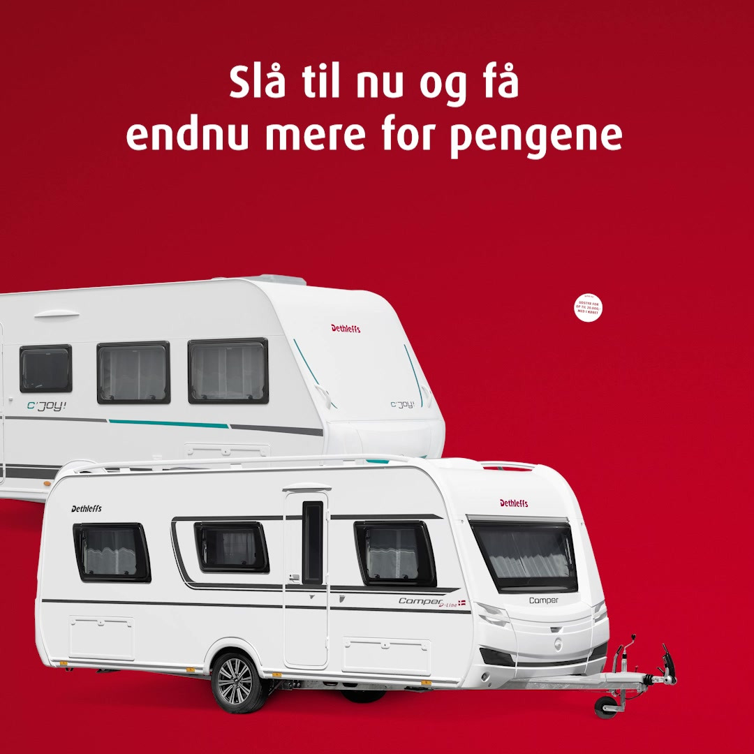 Hinshøj Carvan lancerer super-kampagne på Dethleffs campingvogne med gratis udstyr for op til 20.000 kr.