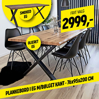 XL Byg Tømmergaarden Hals tilbyder flotte plankeborde til gode priser - begrænset parti tilgængeligt indtil 7/11-24