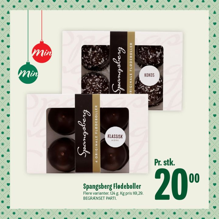 Min Købmand, Nim byder på Spangsberg flødeboller til hygge stunder