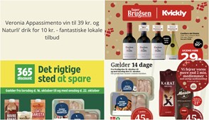 Veronia Appassimento vin til 39 kr. og Naturli’ drik for 10 kr. - fantastiske lokale tilbud