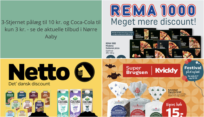 3-Stjernet pålæg til 10 kr. og Coca-Cola til kun 3 kr. - se de aktuelle tilbud i Nørre Aaby