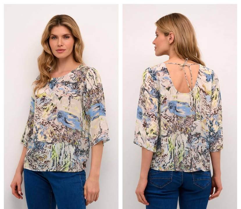 Rosengreen tilbyder smart bluse i viskose til nedsat pris