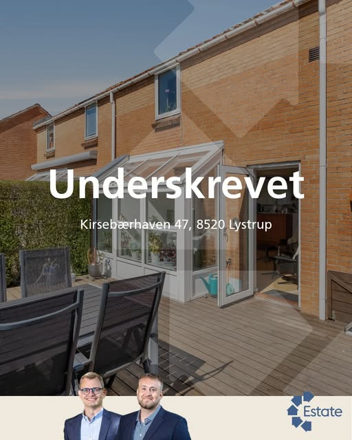 Estate Allebo Lystrup melder om underskrevet købsaftale på Kirsebærhaven 47