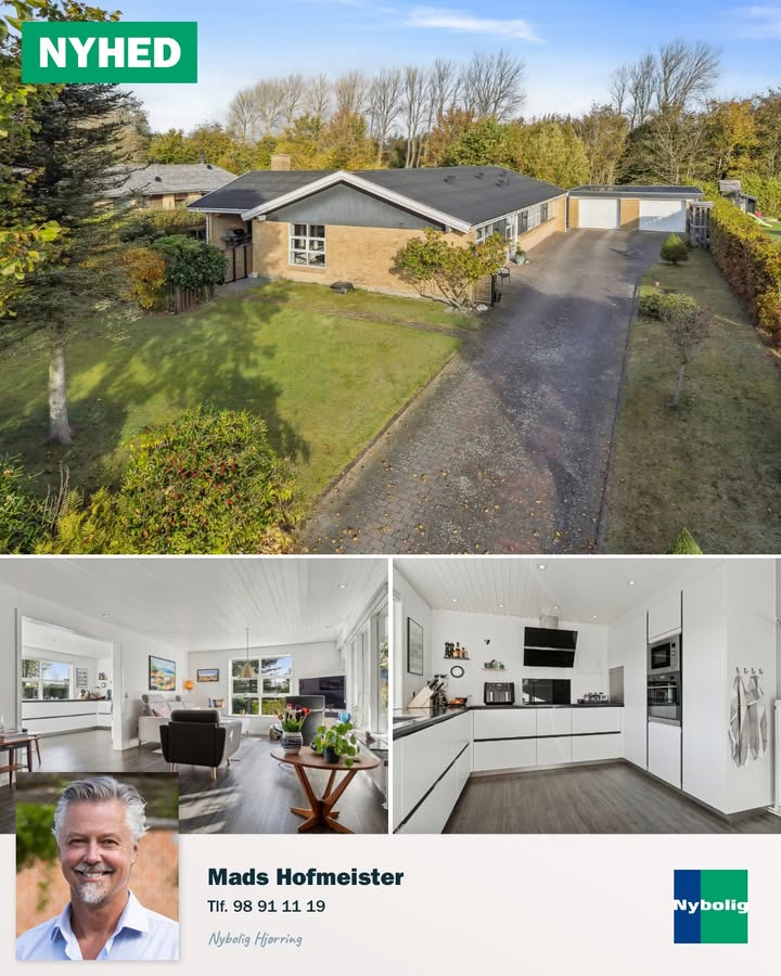 Nybolig Hjørring præsenterer familievenlig villa i naturskønne omgivelser