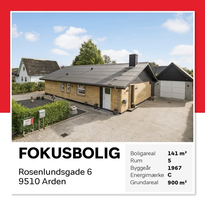 Home Hobro har attraktiv bolig med sjælden garage til salg i Arden