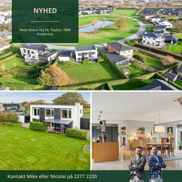 Ejendomsmægler Mike Andersen fremviser en funkisvilla i det eftertragtede professorkvarter