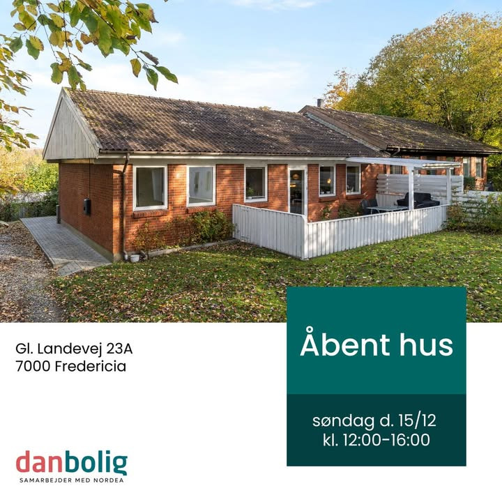 Åbent hus hos danbolig Fredericia: Indflytningsklart rækkehus på Gl. Landevej 23A klar til nye ejere søndag d. 15. december