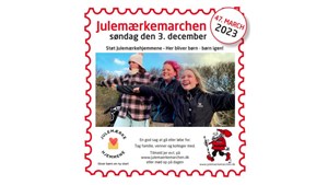 Tag del i årets julemærkemarch i Rudkøbing