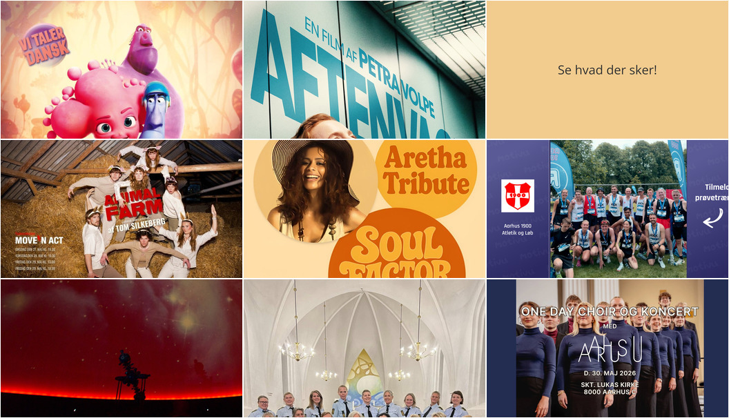 Weekend i Aarhus: Fra animationsfilm til soulkoncert og sportslige udfordringer