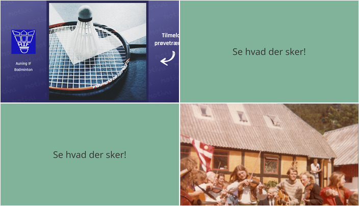 Oplev kommende aktiviteter i Auning: Badmintonprøvetræning og foredrag om kollektiver