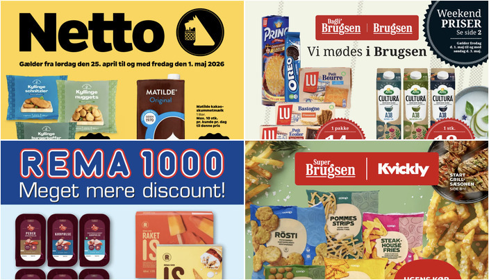 Steff Houlberg pølser til 20 kr. og Spier PS vin til 40 kr. - se de lokale dagligvaretilbud