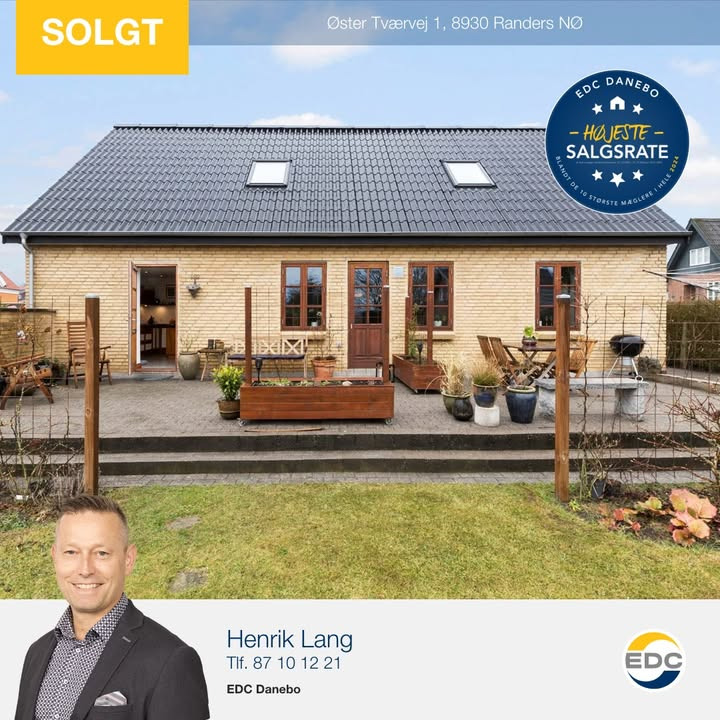 EDC Danebo sælger ejendom på Øster Tværvej i Randers NØ