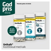 Vejlby Apotek tilbyder ekstra tabletter i Unikalk kosttilskud med levering til døren