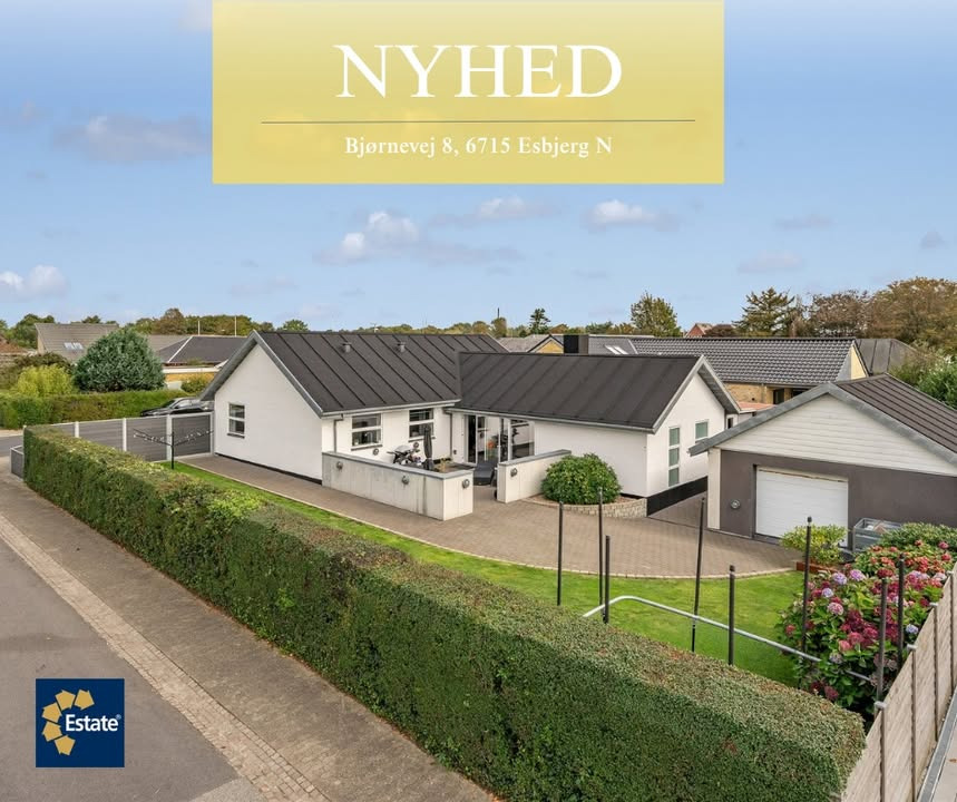 Estate Robin Thybo Esbjerg & Varde præsenterer moderniseret familievilla med værksted i Gl. Gjesing