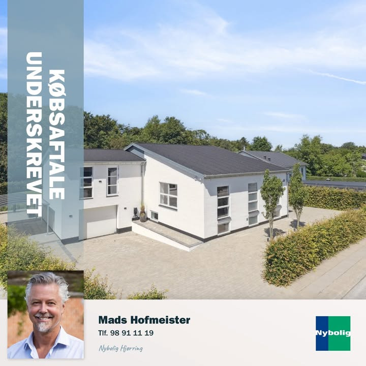 Nybolig Hjørring v/Morten Hove underskriver købsaftale på villa og søger nye salgsemner