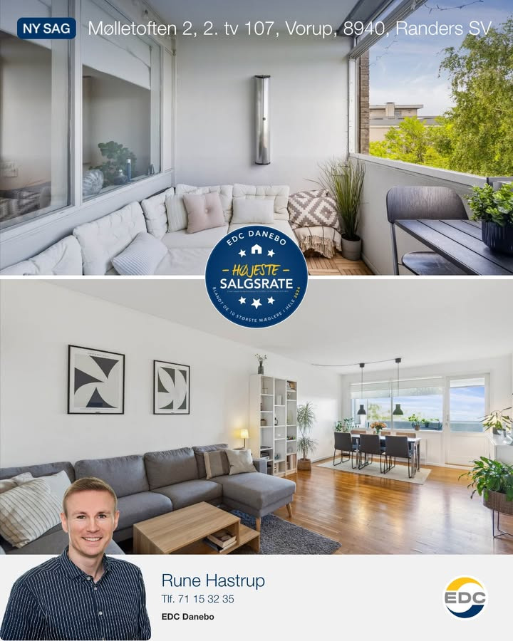 Elegant ejerlejlighed i Vorup til salg hos EDC DANEBO