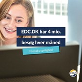 EDC.dk er Danmarks mest besøgte boligsite med 4 millioner besøg om måneden: Maksimal eksponering for boligsælgere