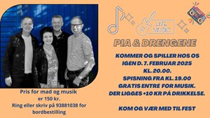 Pia & Drengene spiller op til dans på Café Vossie