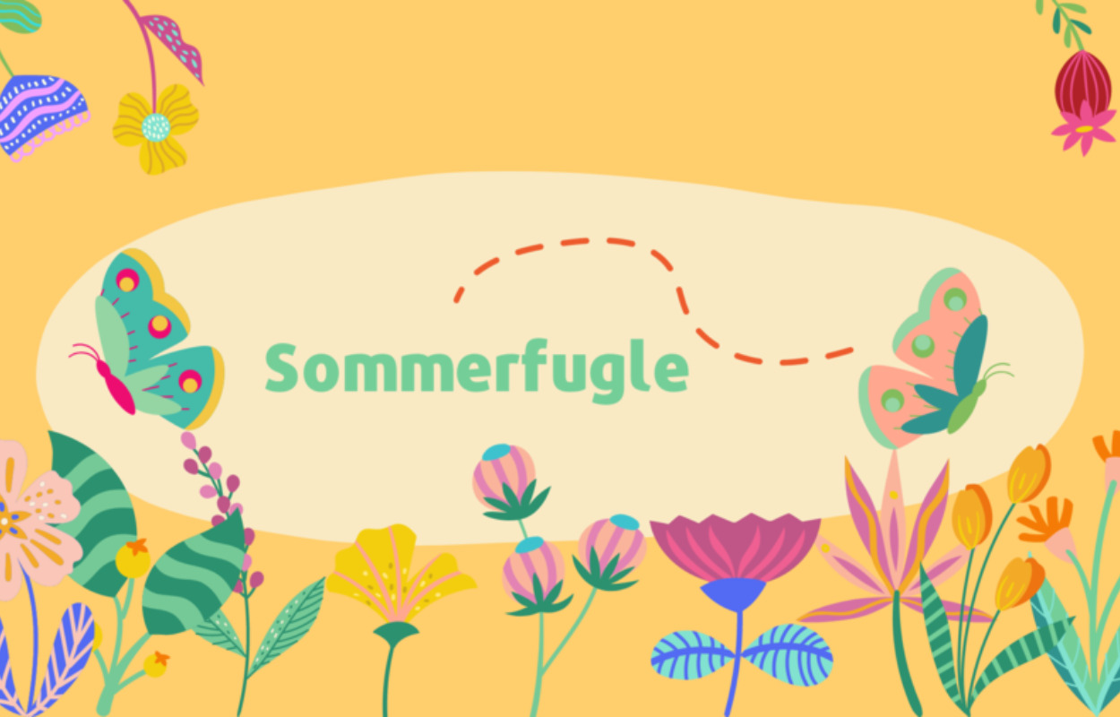 Kom og lav farverige sommerfugle af genbrugspap på Højbjerg Bibliotek