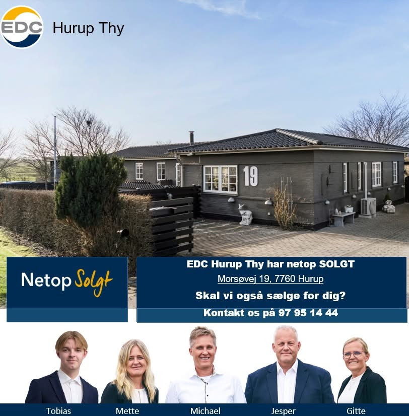 Solgt: EDC Hurup Thy fejrer salget og tilbyder gratis salgstjek