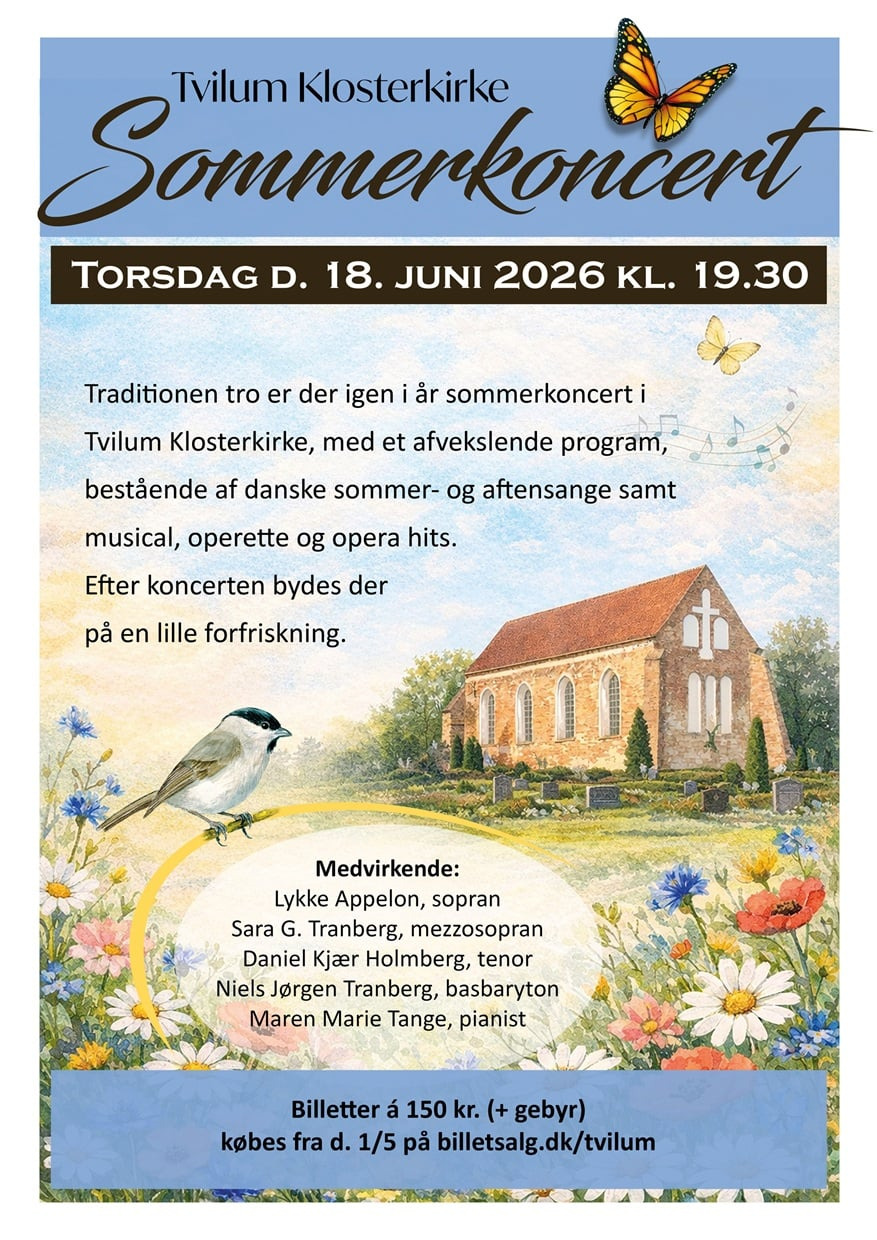 Sommerkoncert i Tvilum Kirke: En aften med musikalske perler
