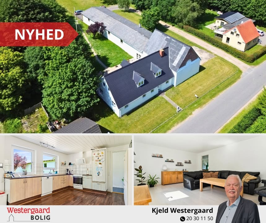 Nyhed fra WESTERGAARD BOLIG: Charmerende lystejendom til salg i landlige omgivelser