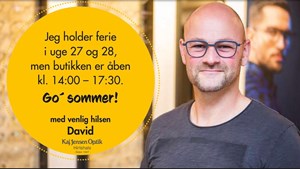 Få et gratis synstjek hos Kaj Jensen Optik og oplev mange lækre brands