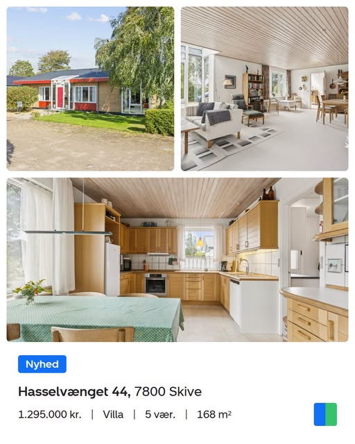 Nybolig Skive I/S præsenterer rummelig villa på 168 m² på Hasselvænget 44