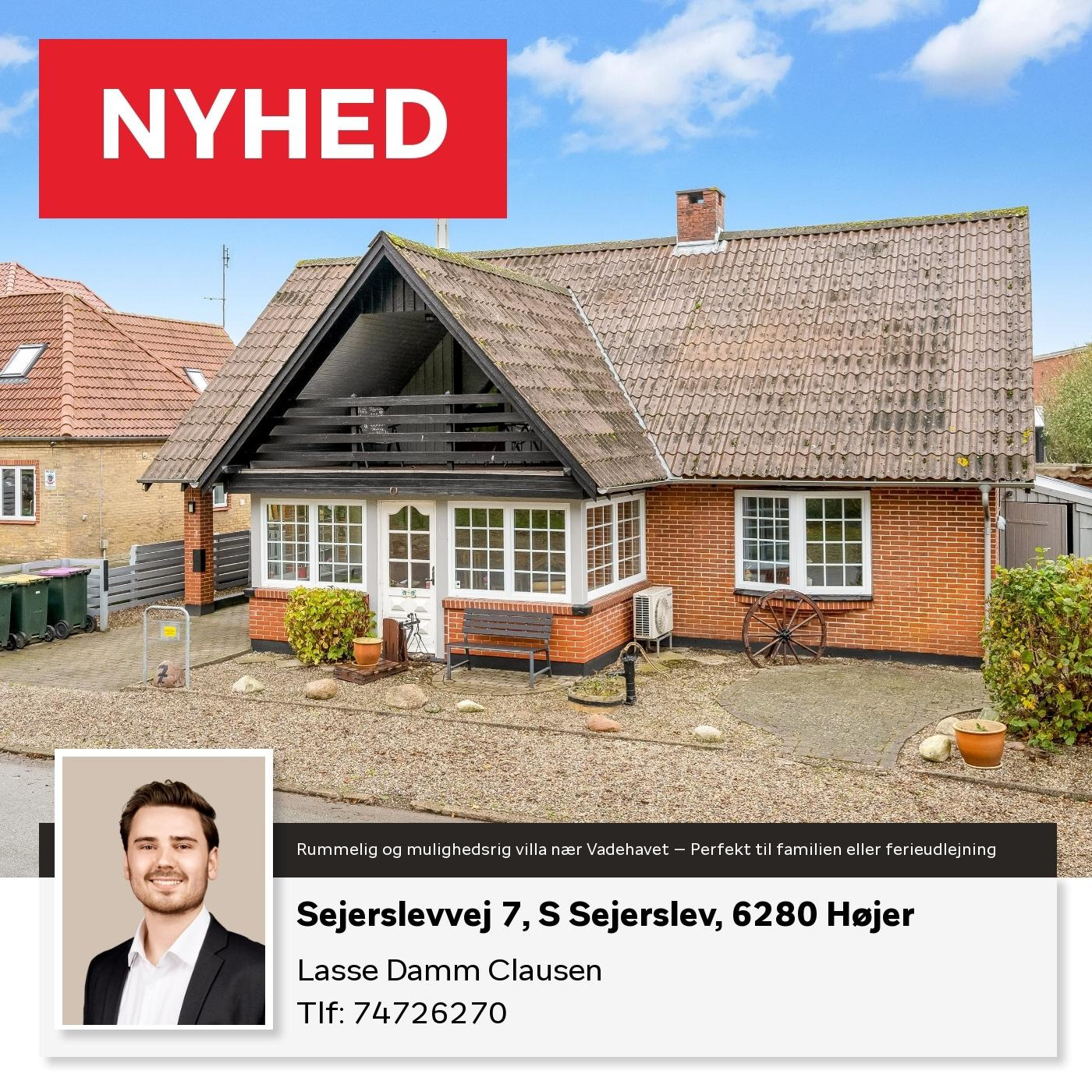 Home Tønder: Stor villa nær Vadehavet til salg – perfekt til familien eller ferieudlejning