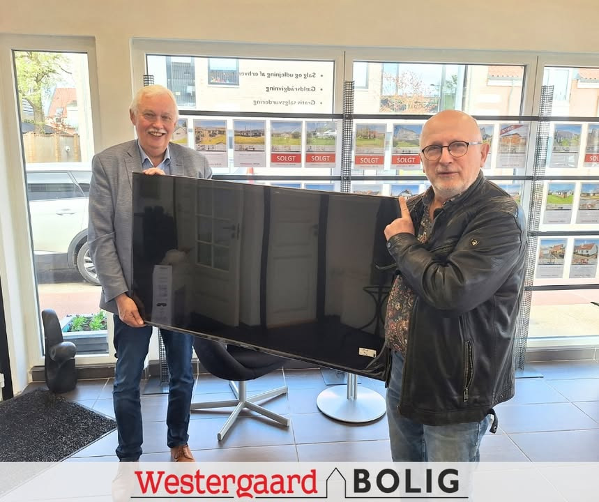 Westergaard Bolig fejrer boligsalg og præmierer med tv-gevinster