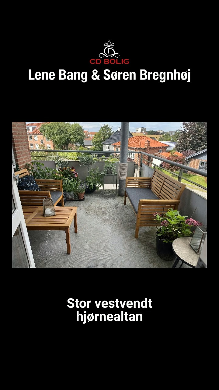 CD Bolig præsenterer: stor andelslejlighed med altan i Silkeborg
