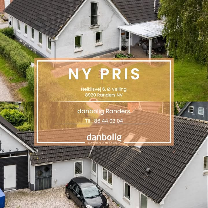 Danbolig Randers annoncerer ny pris på ejendom i naturskønt område